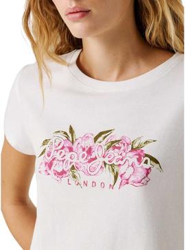 Camiseta Pepe Jeans Mahina branca para mulher
