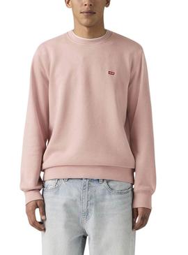 Moletom Levis The Original rosa para homem.