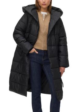 Casaco acolchoado Vila Miriam preto para mulher.