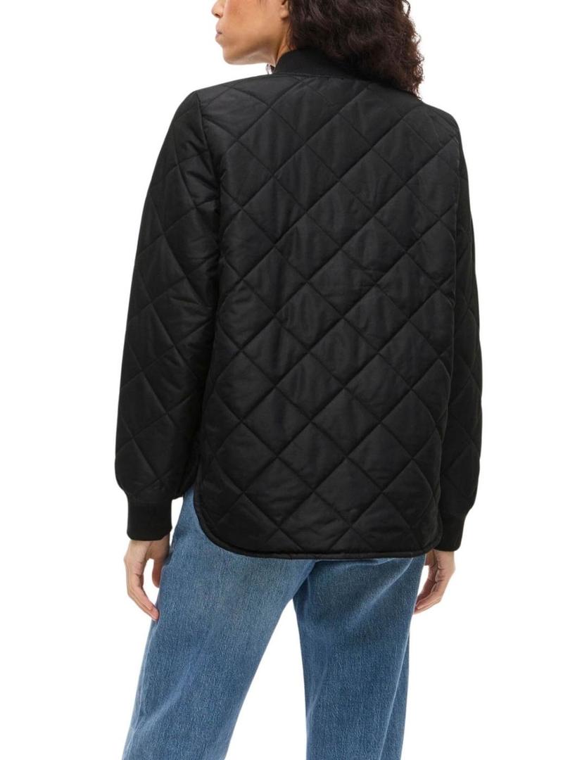 Jaqueta bomber Vila Vitate preta para mulher.