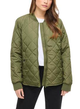 Jaqueta bomber Vila Vitate verde oliva para mulher.