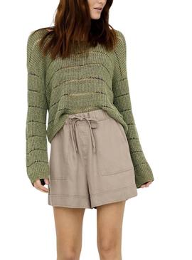 Apenas Jersey verde para mulher Pamela