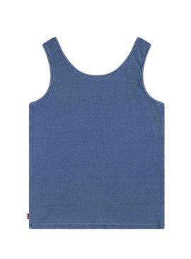 Camiseta Levis Meet And Greet azul para menina.