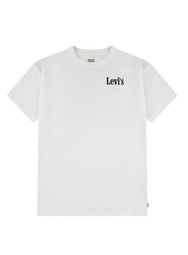 Camisa Levis Aquatic Lounge branca para criança