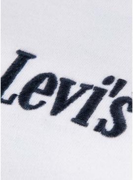 Camisa Levis Classic And Clean branca para criança.