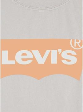Camisa Levis Batwing bege para menina e menino.