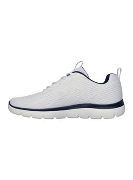 Tênis Skechers Summit branco para homem.