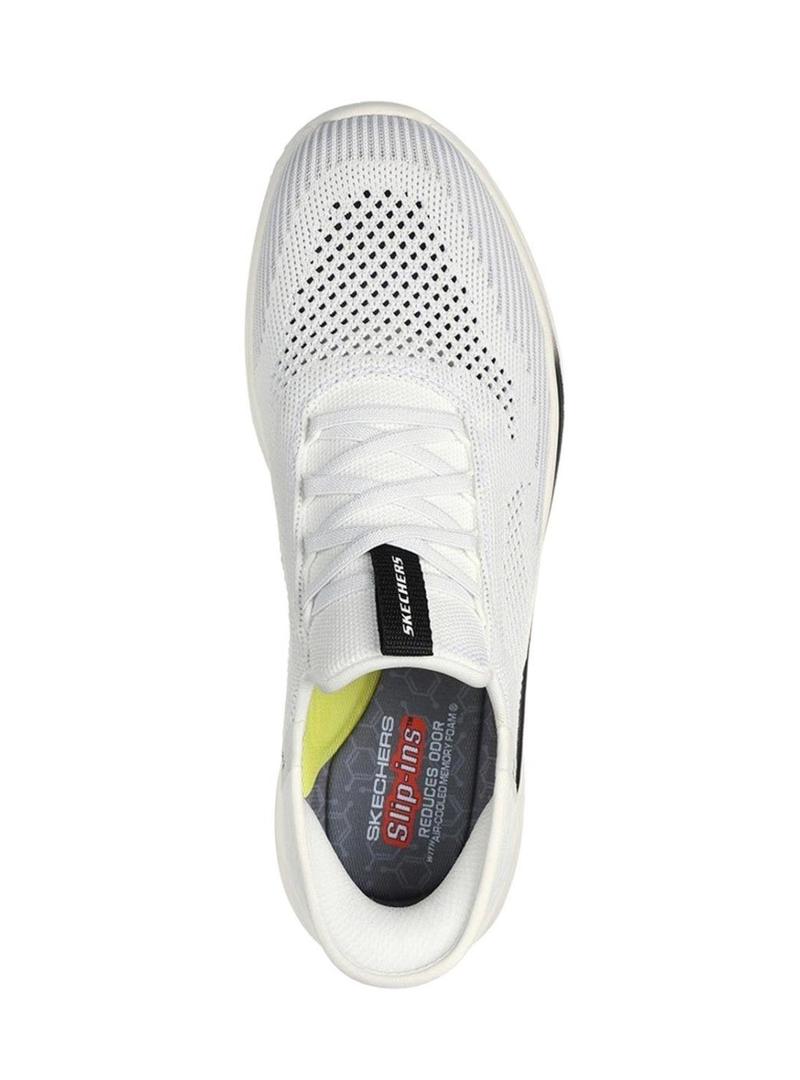 Tênis Skechers Slade Quinto branco para homens.