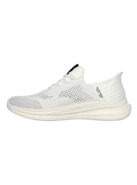 Tênis Skechers Slade Quinto branco para homens.