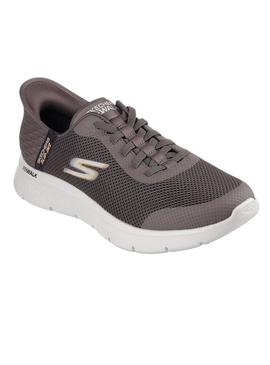 Tênis Skechers Go Walk marrom para homem.