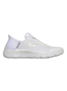 Sapatilhas Skechers Go Walk branco para mulher.