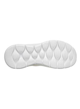 Sapatilhas Skechers Go Walk branco para mulher.