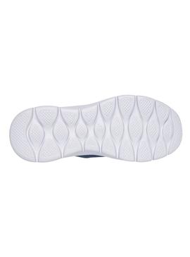 Tênis Skechers Go Walk azul para mulher.