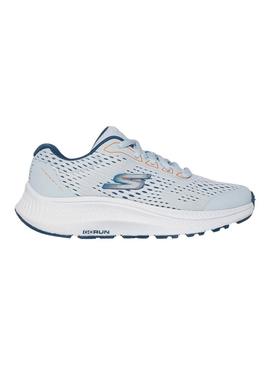 Tênis Skechers Go Run azul para mulher.