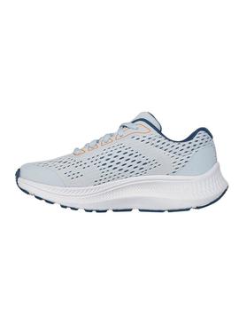 Tênis Skechers Go Run azul para mulher.