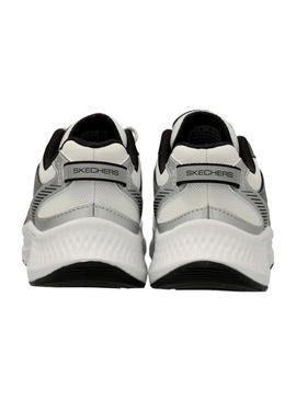 Tênis Skechers Go Run 2.0 cinza e preto para mulher.