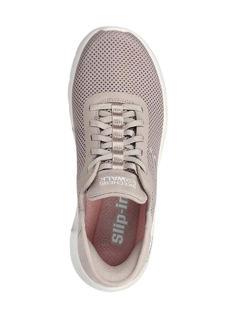 Sapatilhas Skechers Go Walk bege para mulher
