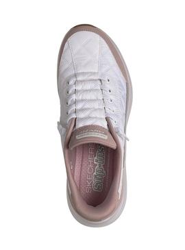 Sapatilhas Skechers Contour Foam Slip on lavanda para mulher.