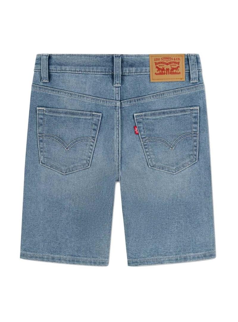 Bermuda Levis 511 Slim Fit azul para menino.