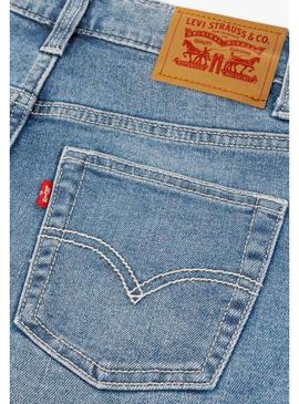 Bermuda Levis 511 Slim Fit azul para menino.