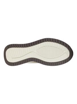 Tênis Skechers Bobs Squad Slip 4 taupe para homens.