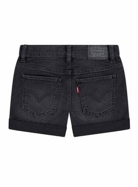 Shorts Levis Girlfriend preto para menina