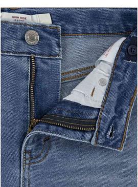 Calça de ganga Levis High Rise Baggy azul para menina