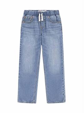 Calça jeans Levis Baggy Barrel azul para menina.