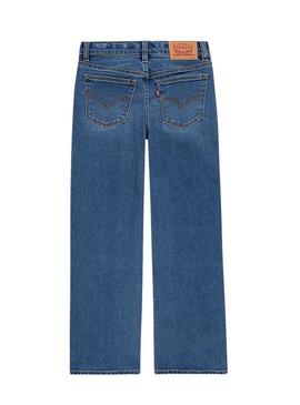 Calça Levis Wide Leg azul para menina