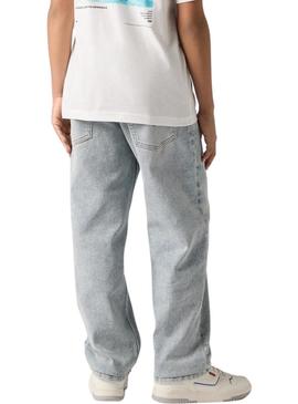 Calça de ganga Levi's Stay Loose Tapered Fit azul para menino.