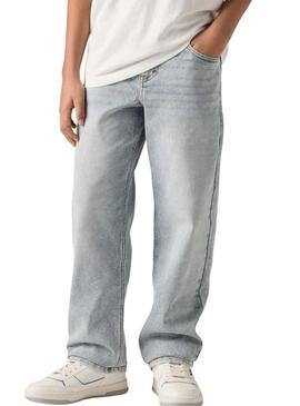 Calça de ganga Levi's Stay Loose Tapered Fit azul para menino.