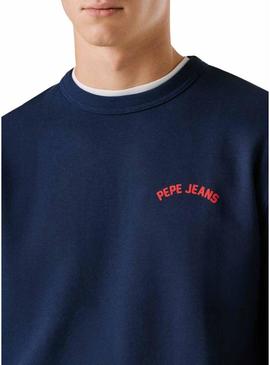 Moletom Pepe Jeans Gideon azul para homens