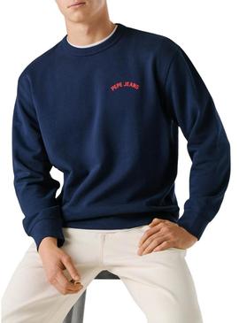 Moletom Pepe Jeans Gideon azul para homens