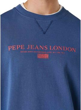 Moletom Pepe Jeans Summer Logo azul para homem
