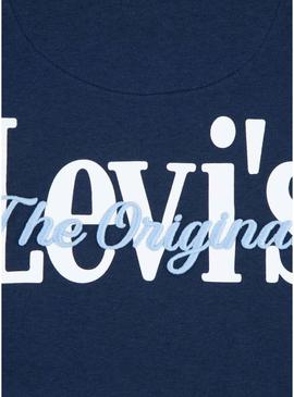 Moletom Levi's Classic And Clean azul marinho para menino e menina.