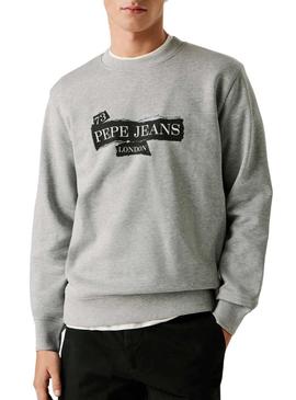 Camisola Pepe Jeans Gus cinza para homem