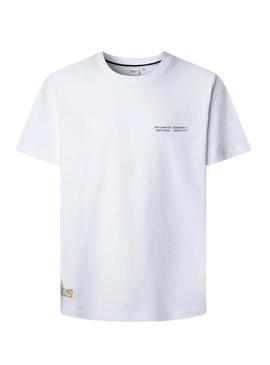 Camisa Pepe Jeans Sean Camdem branca para homem.