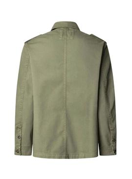 Jaqueta Pepe Jeans Surat verde militar para homem.