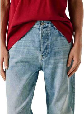 Calça jeans Pepe Jeans Relaxed azul claro para homem