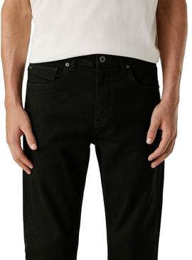 Calça jeans Pepe Jeans Cash preta para homem.