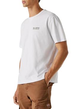 Camiseta Pepe Jeans Scott branca para homem.