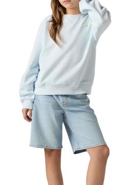 Moletom Levis Meet And Greet azul para menina.