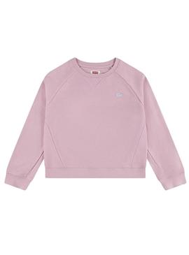 Moletom Levis Meet And Greet cor-de-rosa para menina.