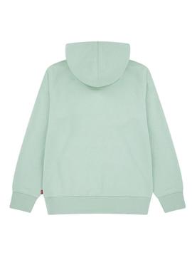 Moletom Levis Mini Batwing Hoodie verde para menino e menina