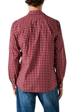Camisa Pepe Jeans Capel vermelha para homem.