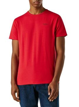 Camiseta Pepe Jeans Connor vermelha para homem