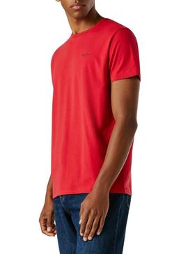 Camiseta Pepe Jeans Connor vermelha para homem