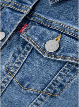 Jaqueta jeans Levis Memory Lane azul para menino.