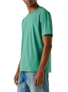 Camiseta Pepe Jeans Connor verde para homem.