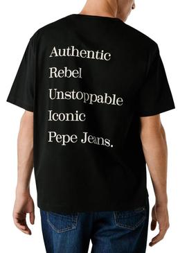 Camiseta Pepe Jeans Garret preta para homem